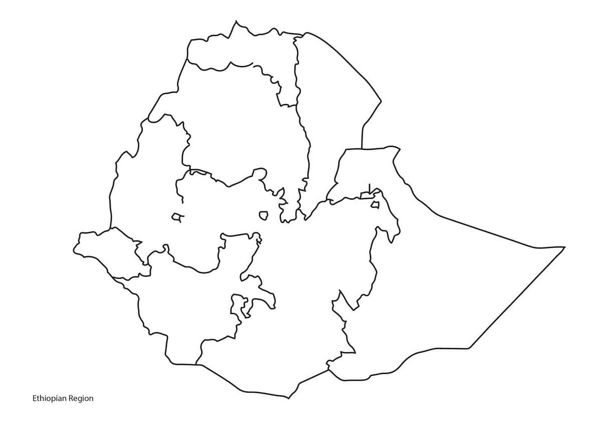 դատարկ քարտեզ Եթովպիայում
