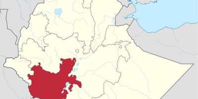 Քարտեզ Հարավային Եթովպիայում